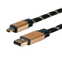 High-Quality Roline Gold USB 2.0 Cable Type A - Manufacturer Part 11.02.8822